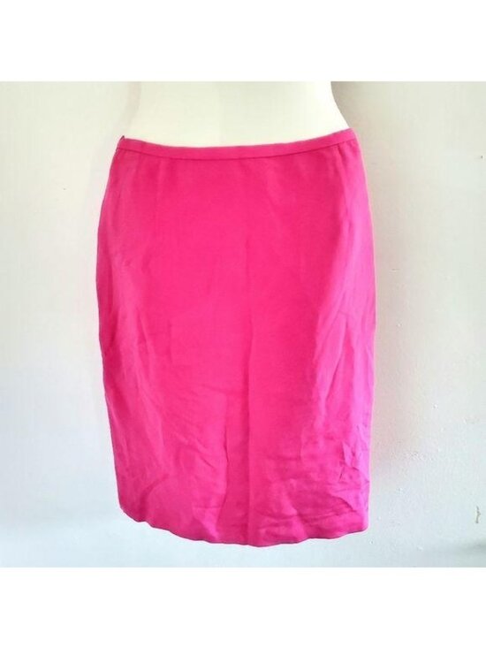 Maggy London Dresses & Skirts - Maggy London Womens Hot Pink 100% Silk Pencil Skirt Size 4 Dry Clean Only